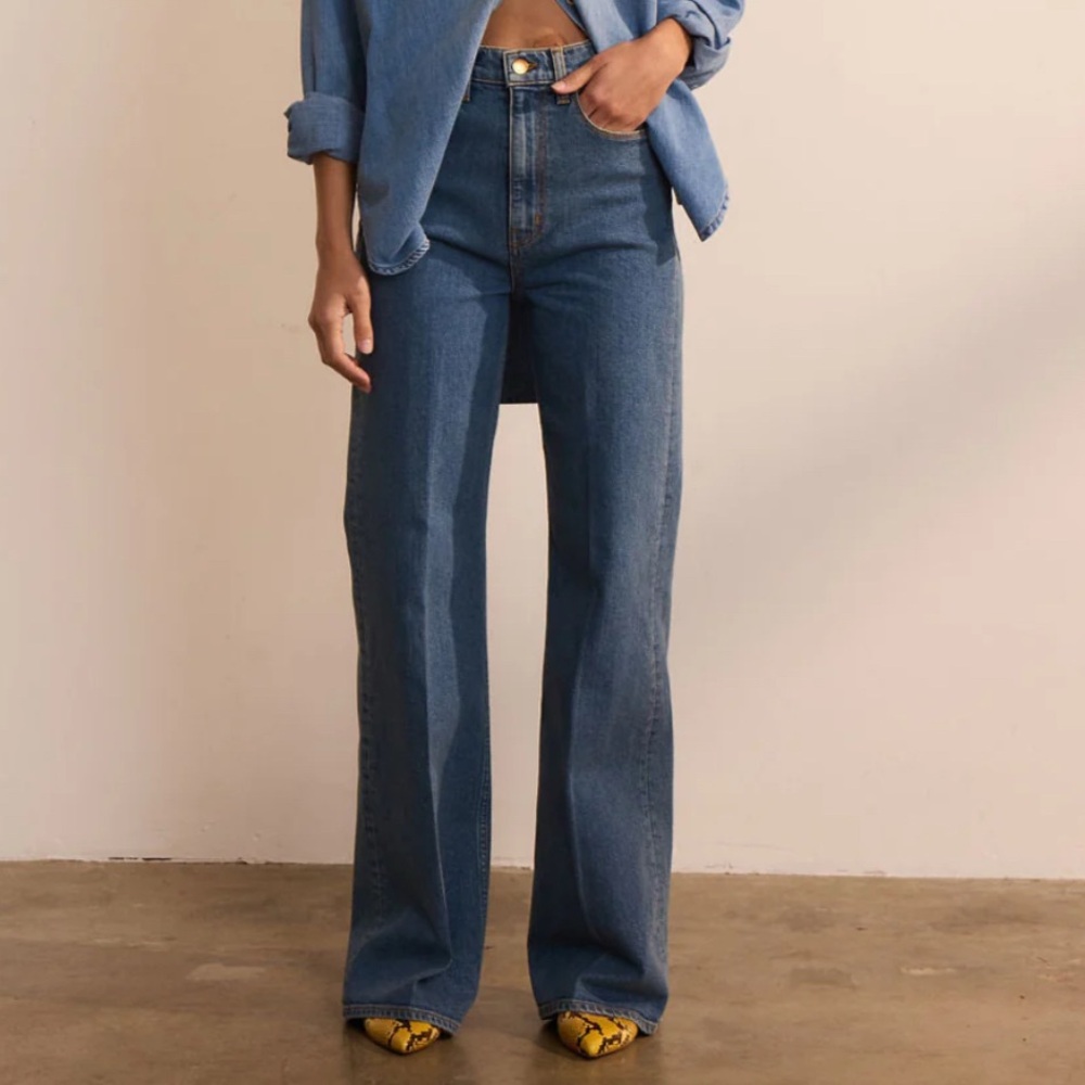 Jamie Haller Crease Jean in Flat Crease